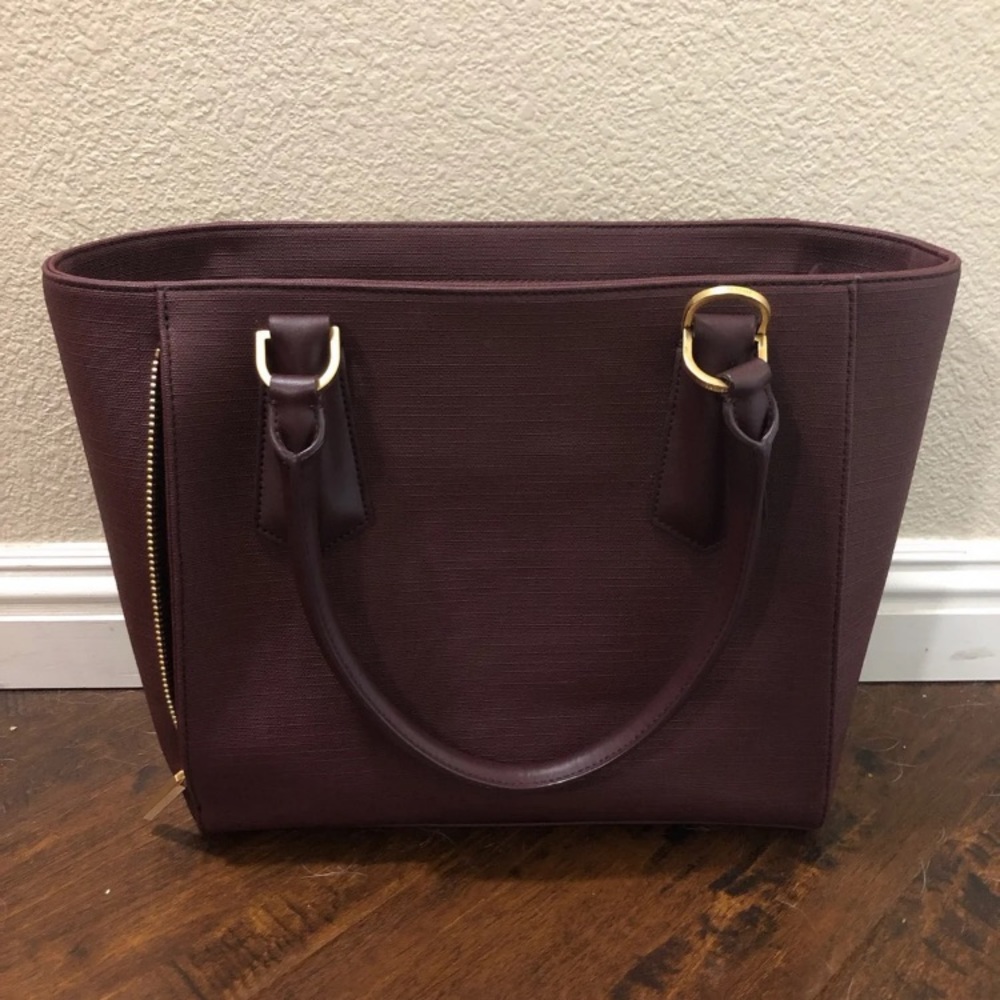 Dagne Dover Oxblood midi tote